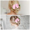 Unique Bargains Women's Portable Simulated Flowers Hair Clips Comb 1 Pc - 4 of 4