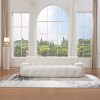 88" Cloud 3-Seater Sofa, Chenille Upholstery, Button Tufted, Modern Square Arm Couch-- Frevyn - 2 of 4