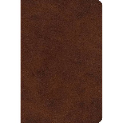 ESV Large Print Bible (Trutone, Deep Brown) - (Leather Bound)