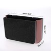Unique Bargains Car Trash Can Foldable Back Seats Rhinestone Plastic Trash Bin Black 1 Pcs - 4 of 4