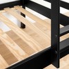 Twin Fakto Solid Wood Kids' Bunk Beds Matte Black - South Shore: Modern Twin Over Twin, Unupholstered, No Box Spring Needed - 2 of 4
