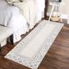 Border Geometric Area Rug Non Slip Rug Low Pile Accent Rug - 2 of 4