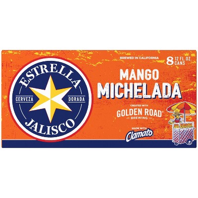 Golden Road Estrella Jalisco Mango Michelada Beer - 8pk/12 fl oz Cans