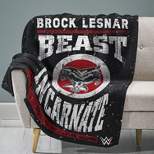 Sleep Squad WWE Brock Lesnar Beast Incarnate 60 x 80 Raschel Plush Throw