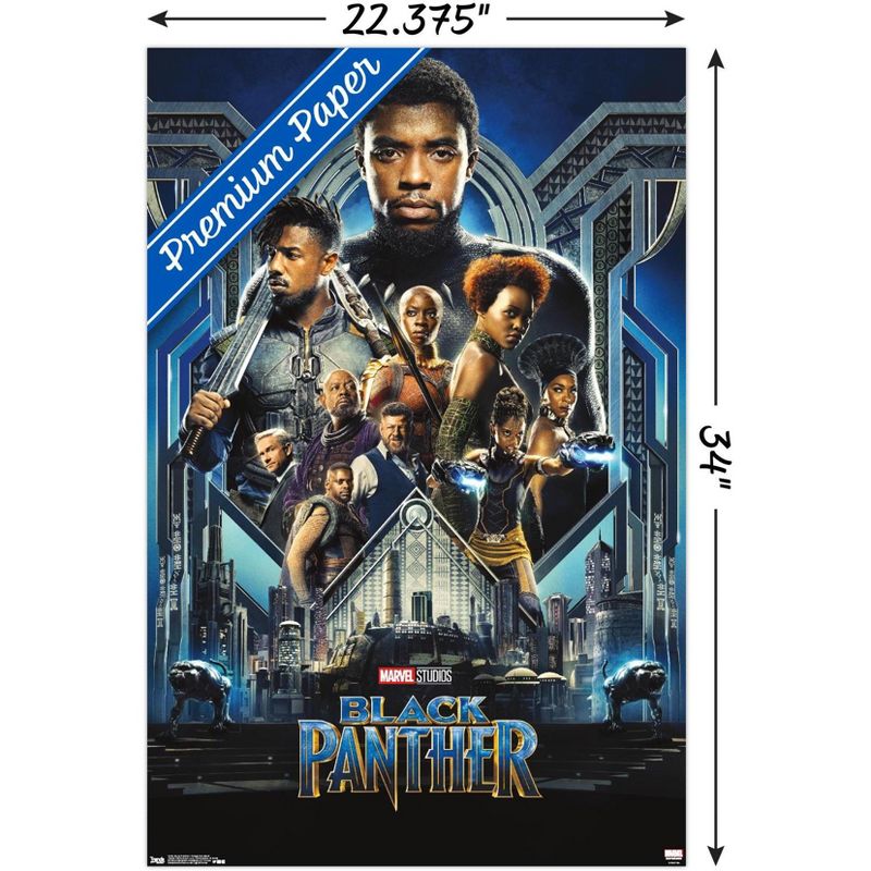 Trends International Marvel Cinematic Universe - Black Panther - Group One Sheet Unframed Wall Poster Prints, 3 of 7