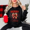 Simply Sage Market Women's Graphic Sweatshirt Coquette Merry Mama Bow - 2 of 4