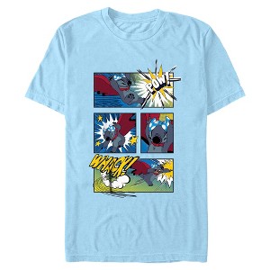 Mens Lilo & Stitch Super Alien Action Panels T Shirt - 1 of 4