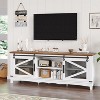 Home TV Stand for 70 Inch,Farmhouse TV Entertainment Center TV Media Console Cabinet with Storage and Shelves, Modern TV Console Table - 3 of 4