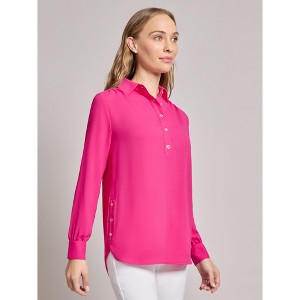 Jones New York Long Sleeve Collared Popover Blouse - 1 of 3