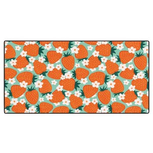 Avenie Strawberry Summer Desk Mat -Deny Designs - 1 of 4