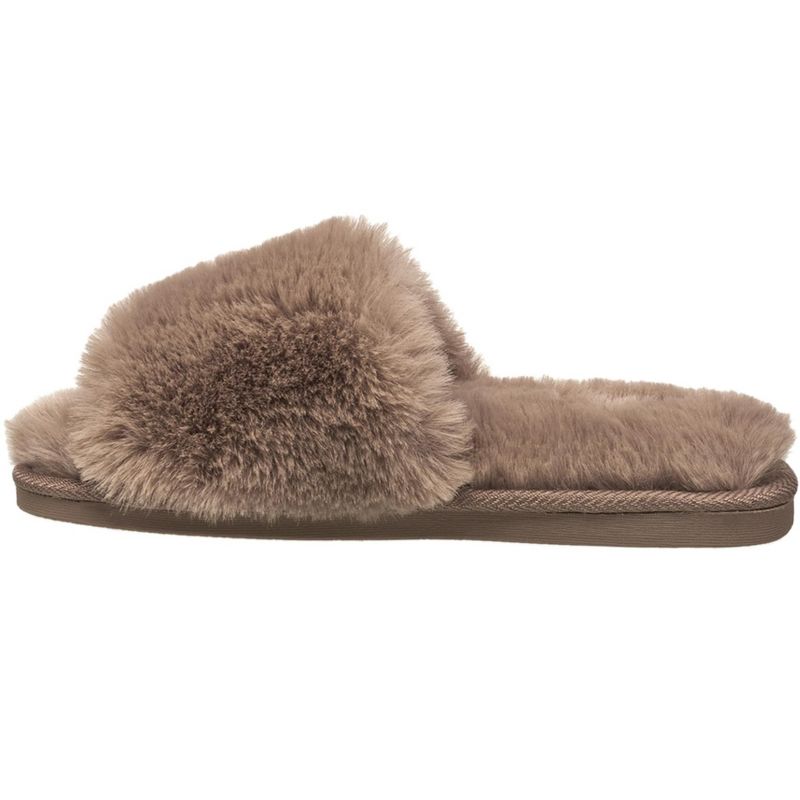 Aeropostale Women's Open Toe Fuzzy Slippers with Cushioned Comfort, 4 of 6