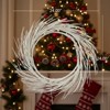 SEVOBAL Wreaths 24 Inch Christmas Wreath Front Door Decorations for Indoor Outdoor Festive Holiday Garland Christmas Paper Wreath, Gold, 24"*24"*4" - 2 of 4