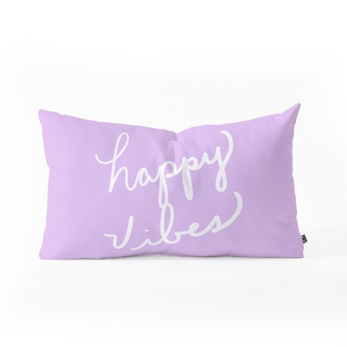 Lisa Argyropoulos Happy Vibes Lavender Lumbar Throw Pillow Purple - Deny  Designs : Target