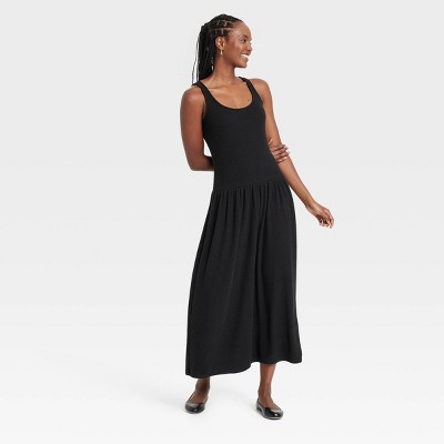 Women's Drop Waist Knit Midi Slip Dress - Universal Thread™