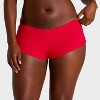 Women's Waffle Ruched Front Boyshorts - Wild Fable™ - 4 of 4