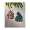 tagltd PAPER PINECONE DECOR BLUE - 2 of 2