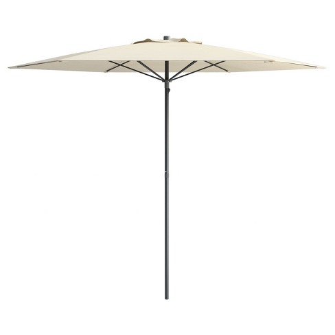 7 5 Uv And Wind Resistant Beach Patio Umbrella Warm White Corliving Target
