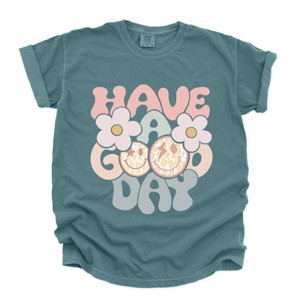 Simply Sage Market Have a Good Day Flowers Garment Dyed Tee - 1 of 4