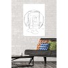 Trends International LINE AND BRUSH - Continuous Line Cassette Player Unframed Wall Poster Prints - 2 of 4