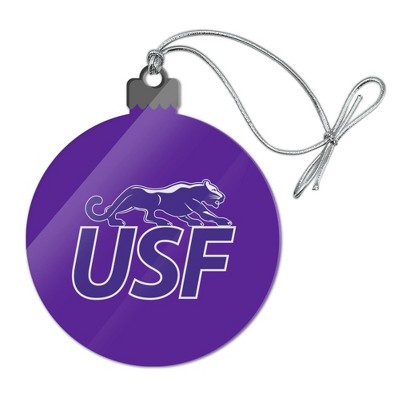 University of Sioux Falls Primary Logo Acrylic Christmas Tree Holiday Ornament