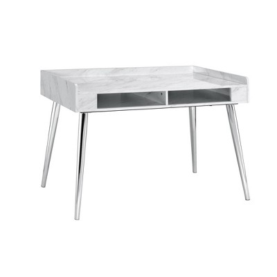 Ravyn Desk White Marble - Picket House Furnishings