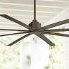 84" Minka Aire Modern Indoor Outdoor Ceiling Fan with Remote Control Oil Rubbed Bronze Wet Rated for Patio Exterior House Porch - 2 of 4