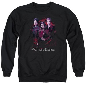 Vampire Diaries Company Of Three Adult Crewneck Sweatshirt - 1 of 4