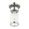Livex Lighting Hillcrest 1 - Light Flush Mount in  Polished Chrome - 4 of 4