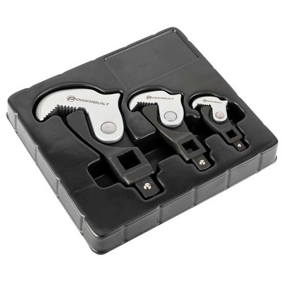 Powerbuilt 3 Piece Spring Crowfoot Wrench Set