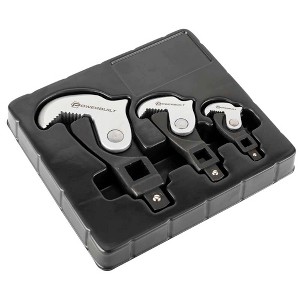 Powerbuilt 3 Piece Spring Crowfoot Wrench Set - 1 of 3