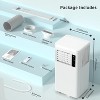 ZAFRO 10,000 BTU Portable Air Conditioners Cool Up to 450 Sq.Ft, 4 Modes Portable AC with Remote Control/LED Display/24Hrs Timer, White - 2 of 4