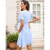 Clearlove Women's Dress V Neck Short Sleeve Polka Dot Midi Maternity Dress Summer Casual - 4 of 4