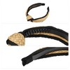Unique Bargains Women's Fashion Non Slip Straw Knotted Headband Khaki Black 1 Pc - 4 of 4