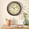 Unique Bargains Rustic Style Battery Operated Silent Non-Ticking Wall Clock 12 Inches - 2 of 4