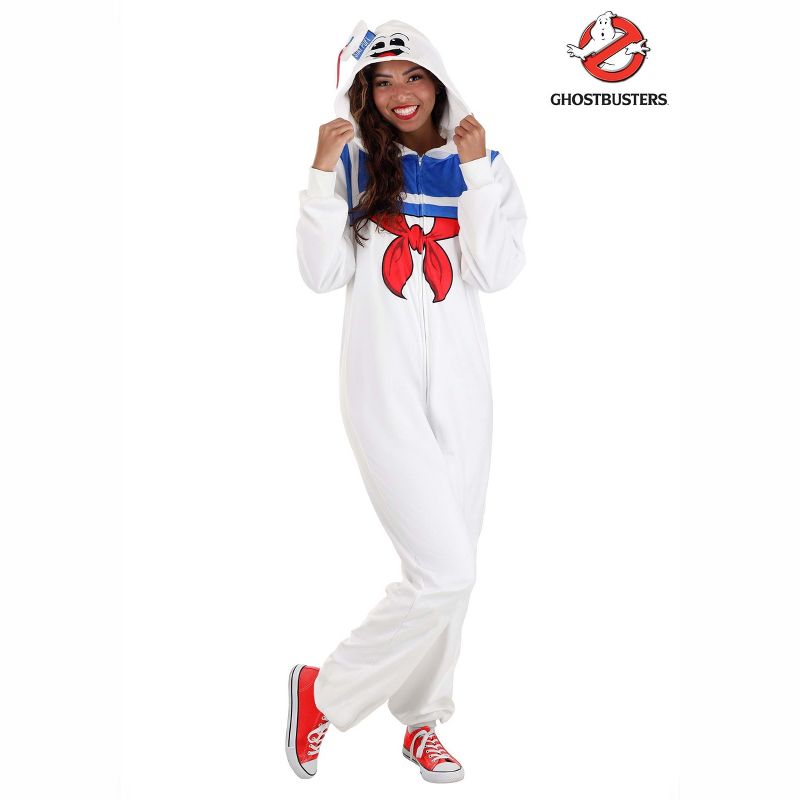 HalloweenCostumes.com Ghostbusters Adult Stay Puft Marshmallow Jumpsuit., 5 of 7