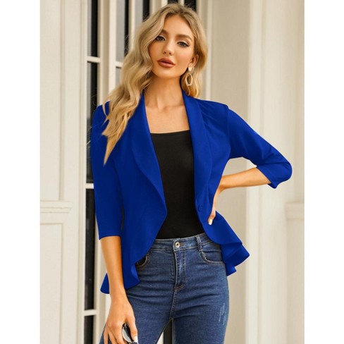 Navy blazer cardigan hotsell