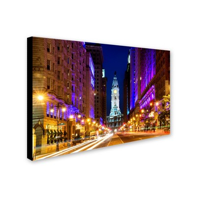 Trademark Fine Art -Philippe Hugonnard 'City Hall Philadelphia' Canvas Art