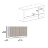 VYNXARIA 19" Wall Cabinet with Two Doors and Two Internal Shelves in White and Light Gray ¨C Perfect for Kitchen Storage - 4 of 4