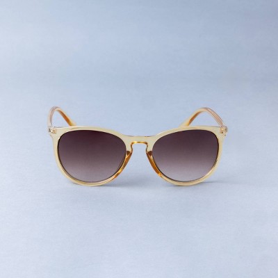 Women's Classic Round Sunglasses - Shade & Shore™ Yellow