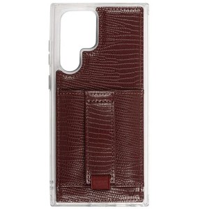 Walli Cases Vivienne Maroon by Chris Loves Julia Phone Case with Wallet and Finger Strap - 1 of 4