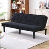 TiramisuBest Corduroy Sofa Bed Button Tufted Backrest Convertible Couch for Living Room Apartment Bedroom - 3 of 4