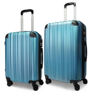 World Traveler Kemyer Quest 2-Piece Hardside Lightweight Expandable Spinner Suitcase Luggage Set (20 & 25) - 1 of 4