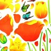 Slickblue Butterfly and Tulips Wall Decals - Colorful Vinyl Stickers for Home Décor, Living Room, Bedroom - 23.6"x35.4" - 3 of 3