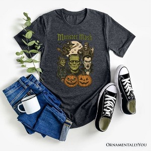Monster Mash Classic T-Shirt, Halloween Monsters Tee for The Spooky Season Gray 2XL - 1 of 4