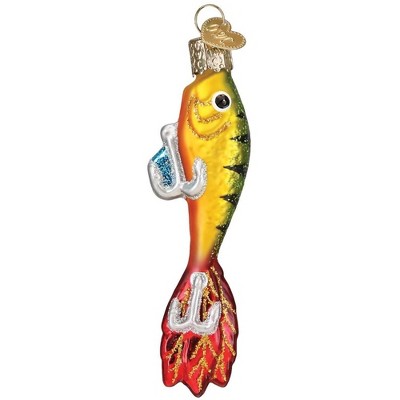 Old World Christmas Glass Blown Ornament, Fishing Lure