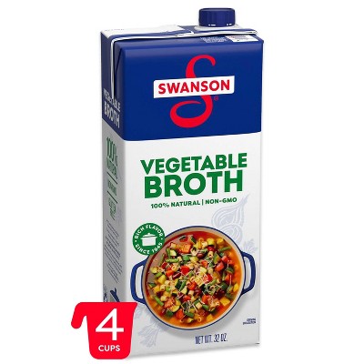 Swanson 100% Natural Gluten Free Vegetable Broth - 32 fl oz