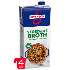 Swanson 100% Natural Gluten Free Vegetable Broth - 32 fl oz - 1 of 4