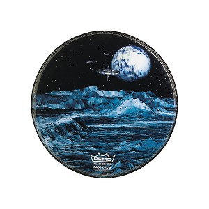 Remo Custom Graphic Blue Moon Resonant Bass Drum Head 22 in. - 1 of 2