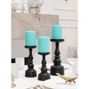 3x4 inch Pillar Candles Set of 3 ¨C Unscented Dripless Rustic Candles for Decor, Centerpieces, Weddings - 4 of 4
