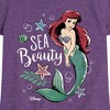 Girls' - Disney Princess - Ariel Sea Beauty Fitted Short Sleeve Graphic T-Shirt - 2 of 4